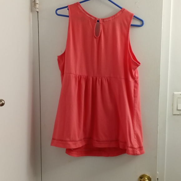 Old Navy coral maternity wear size XL sleeveless top - Picture 2 of 3